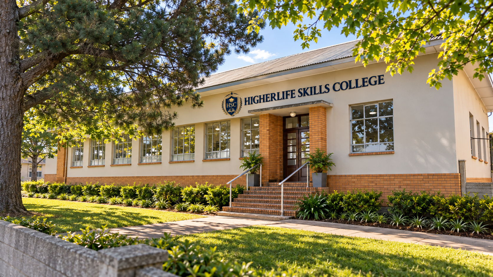 Higherlife Skills College entrance angle